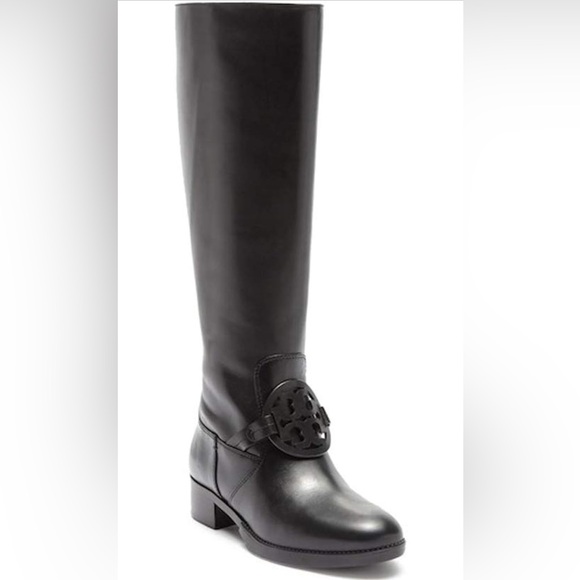 Women's Black Riding Boots - Picture 3 of 8